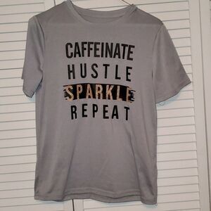 Womens Small Gray Polyester tshirt